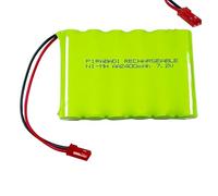 Pack 6 Pile ACCU Rechargeable 7.2V NI-MH AA 2400mAh avec CONNECTEUR JST-2P (1782)