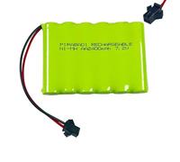 Pack 6 Pile ACCU Rechargeable 7.2V NI-MH AA 2400mAh avec CONNECTEUR SM-2P (1784)