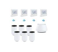 Pack 6 têtes connectées + centrale + 4 thermostats sans fil - Salus