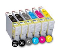 PACK 6 x CARTOUCHES D'ENCRE INKPRO COMPATIBLES MULTICOLORESE PGI525 BK - CLI52PACK 6 x Y FOR CANON MG5250