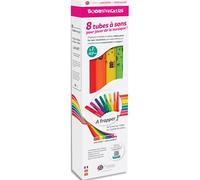 Pack 8 boomwackers 8 notes DO3 à DO4, tubes colorés accordés à une note, à partir de 4 ans