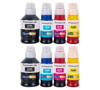 Pack 8 Bouteilles encre GI-40 GI-41 Noir Couleurs compatible pour Canon Haute capacité