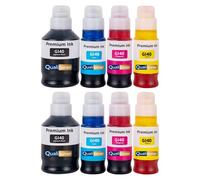 Pack 8 Bouteilles encre GI-40 GI-41 Noir Couleurs compatible pour Canon Haute capacité