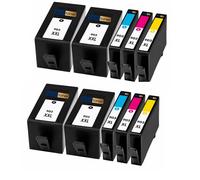 Pack 8 Cartouches 903XL 903 XL Couleur compatible pour HP OfficeJet Pro 6960 6970 Haute capacité avec puce résistante aux mises à niveau
