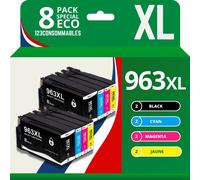 Pack 8 cartouches compatible avec HP 963XL