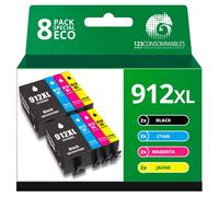 Pack 8 cartouches compatibles HP 912XL