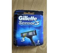 Pack 8 Lames GILLETTE SENSOR 3 Recharges de Rasoir Rasage Lot VINTAGE ORIGINAL