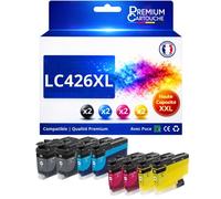 Pack 8 LC426XL LC426 XL compatible pour Brother Noir Couleurs Haute capacité avec puce 6000 5000 pages