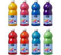 Pack 8 Peintures Gouache Liquide 1000 ml Assorti