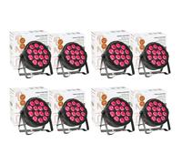 Pack 8 Projecteurs Par THINPAR-14x6W-RGBW Ibiza Light Télécommande DMX Extra-plats Soirée Ambiance Dj LED Bar Fête Club Discothèque