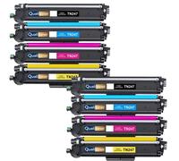 Pack 8 TN247 TN243 compatible pour Brother Noirs et Couleurs Haute capacité avec puce Noir 3000 pages Couleurs 2300 pages