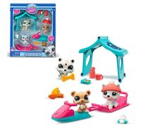 Pack à thème 3 Pets - BANDAI - Littlest Pet Shop Neige - Animaux et accessoires