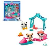 Pack A Theme 3 Pets - Bandai - Littlest Pet Shop Neige - Animaux Et Accessoires Multicolore G