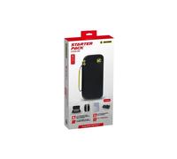 Pack accessoires Akuma Cyber S12 Housse rigide, protège-écran verre trempé, protège Joy-Con, 9 emplacements jeux Noir