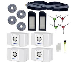 Pack accessoires compatible avec Ecovacs Deebot X1 Omni/X1E Omni/X1 Turbo/T10 Turbo/T10 Omni - Sacs, Filtres, Serpillères, Brosses Latérales, Rouleau Extracteur Phonillico®