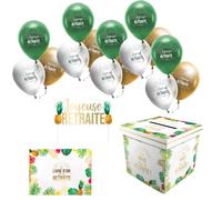 Pack Accessoires de fête 'Joyeuse Retraite' Bronze - 15 Eléments