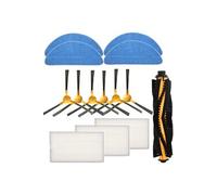 NOVAGO compatible avec aspirateur robot Proscenic 830T 820T 820S 800T 820P - Pack accessoires de rechange (1 brosse,3 filtres, 6 brosses latérales et 4 serpillères) (lot de 14 pièces)