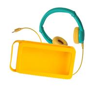 Pack accessoires - LUNII - Ma Fabrique à Histoires - Casque audio vert - Coque jaune - Volume limité