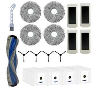Pack accessoires pour Ecovacs Deebot T30 Omni/T30 Pro Omni - Filtre/Sac/Lingette/Brosse latérale/Rouleau extracteur Phonillico®