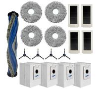 Pack accessoires pour Ecovacs Deebot X5 Omni/X5 Pro Omni - Filtre/Sac/Lingette/Brosse latérale/Rouleau extracteur Phonillico®