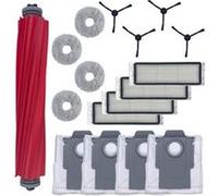 Pack accessoires - Phonillico® - Roborock QREVO - 4 sacs à poussière - 4 filtres - 4 brosses latérales