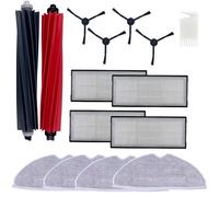 Pack accessoires pour Roborock S8/Roborock S8 Plus - Filtre/Serpillère/Brosse latérale/Rouleau extracteur Phonillico®