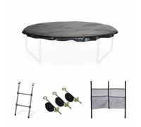 Alice's Garden - Pack Accessoires pour Trampoline Ø 305cm Mars/Verseau/Mars Inner - Échelle. bâche de Protection. Filet de Rangement pour Chaussures et kit d’ancrage