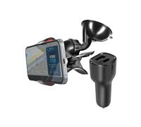 Pack Accessoires Voiture - Chargeur USB-C et Support Ventouse Universel Noir