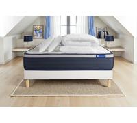 Pack ACTILATEX MAX 200x200cm sommier kit blanc - 26cm - Latex et mmoire de forme - Tonique - Sommier kit Blanc - Avec couette et oreillers