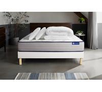 Pack ACTIMEMO FORM 180x200cm sommier kit blanc - 22cm - Mmoire de forme - Tonique - Sommier kit Blanc - Avec couette et oreillers