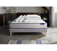Pack ACTIMEMO FORM 180x200cm sommier kit gris - 22cm - Mmoire de forme - Tonique - Sommier kit Gris - Avec couette et oreillers