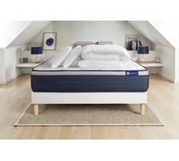 Pack ACTIMEMO MAX 140x200cm sommier kit blanc - 26cm - Mmoire de forme - Tonique - Sommier kit Blanc - Avec couette et oreillers