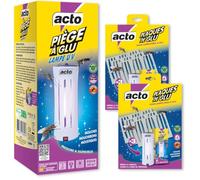 Pack ACTO Piège à Glu Lampe UV + 6 Plaques - 12 Mois de Protection