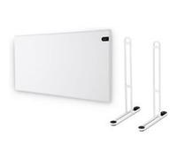 Pack ADAX Radiateur électrique blanc - 600 W - 589x370x90mm - Neo Basic NP06 KDT - Pieds pour radiateur P blancs - 195x290mm Blanc G
