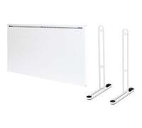 Pack ADAX Radiateur électrique connecté blanc - 1000 W - 809x330x91 mm - Famn H 10 KWTW - Pieds pour radiateur P blancs - 195x290mm Blanc