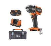 Pack AEG 18V - Boulonneuse à chocs Brushless 700 Nm - Batterie 4.0 Ah - Chargeur - Caisse de rangement