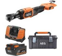 Pack AEG 18V - Clé à cliquet Brushless 75Nm - Batterie 4.0 Ah - Chargeur - Caisse de rangement G