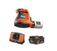 Pack AEG 18V - Ponceuse excentrique 125mm - Batterie 4.0 Ah - Chargeur