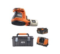 Pack AEG 18V - Ponceuse excentrique 125mm - Batterie 4.0 Ah - Chargeur - Caisse de rangement
