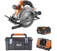 Pack AEG 18V - Scie circulaire Subcompact Brushless 165 mm - Batterie 4.0 Ah - Chargeur - Caisse de rangement G