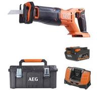 Pack AEG 18V - Scie sabre 28 mm - Batterie 4.0 Ah - Chargeur - Caisse de rangement G