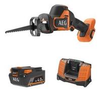 Pack AEG 18V - Scie sabre Subcompact Brushless 23 mm - Batterie 4.0 Ah - Chargeur