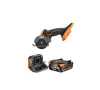 Pack AEG Mini scie multi matériaux - BMMS18SBL-0 - 18V Brushless Subcompact - 1 batterie 2.0Ah - 1 chargeur - SETL1820S