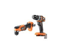 Pack AEG Perceuse à percussion - Perceuse-visseuse d'angle - 18 V - Subcompact - Brushless