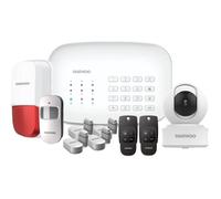 Daewoo Pack Vision+ | Alarme Maison sans Fil WiFi GSM Connectée avec Sirène extérieure |1 Caméra | Compatible avec Amazon Alexa, l’Assistant Google