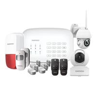 Daewoo Pack Premium | Alarme Maison sans Fil WiFi GSM Connectée avec Sirène Extérieure | 2 Caméras De Surveillance | Compatible avec Amazon Alexa, l’Assistant Google