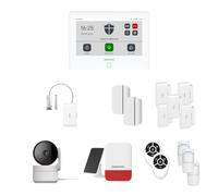 Pack Alarme Connectée Daewoo Touch XL - Sécurité Intégrale Maison + Garage avec Double Caméra Motorisée (AM302)