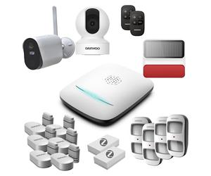 Pack Alarme PA511Z - Système d'alarme Full 4G & Zigbee, Compatible Animaux, Qualité Professionnelle, Contrôle à Distance, Sirène extérieure, 2 Caméras, Compatible avec Amazon Alexa, Google Home