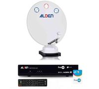 Pack ALDEN Orbiter Parabole Automatique 85cm + Récepteur Satellite SATMATIC HD FRANSAT