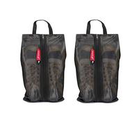 pack all Lot de 2 sacs à chaussures pour voyage, pochette à chaussures résistante à l'eau pour la salle de sport, sac à crampons de football résistant aux odeurs, noir